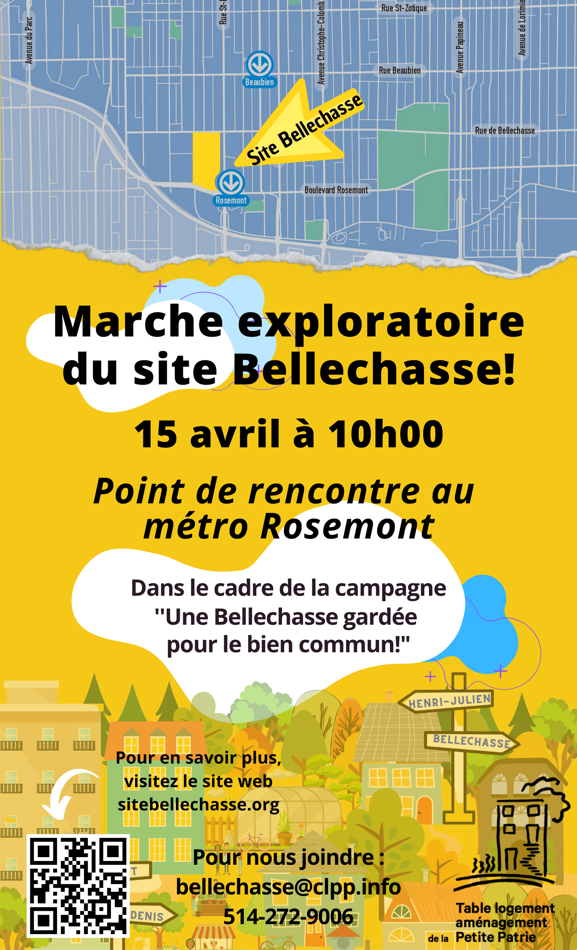 Marche exploratoire du site Bellechasse le 15 avril prochain!