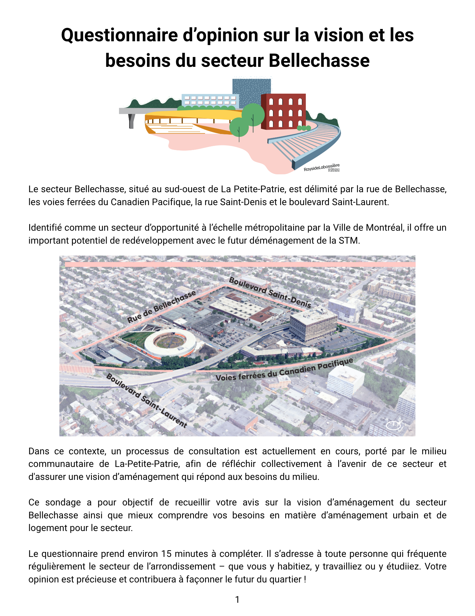 Sondage ! La vision et les besoins du secteur Bellechasse