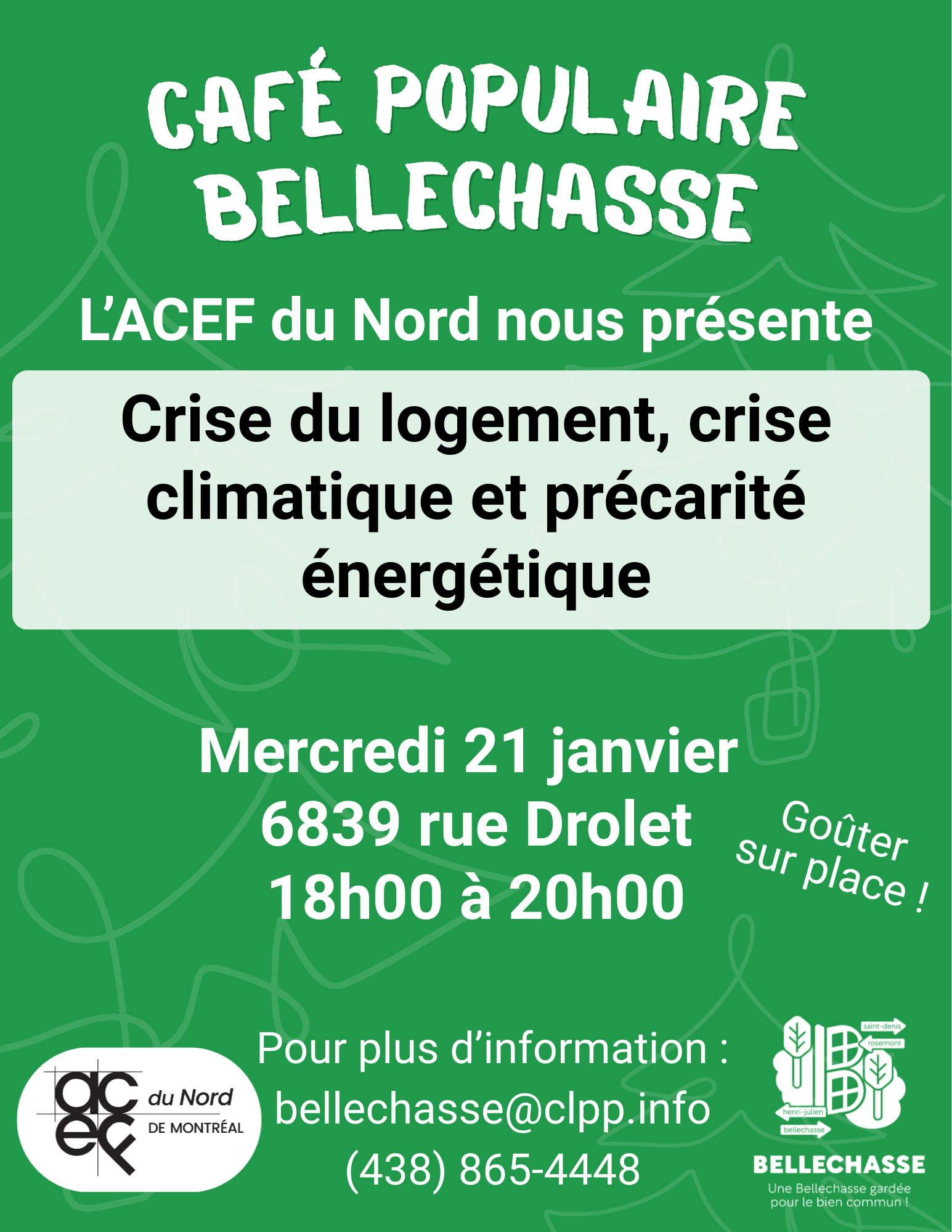 Café populaire avec l&rsquo;ACEF du Nord