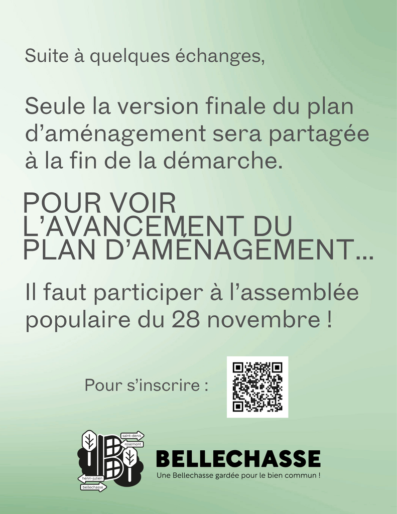 Pour voir le plan d&rsquo;aménagement de la communauté !
