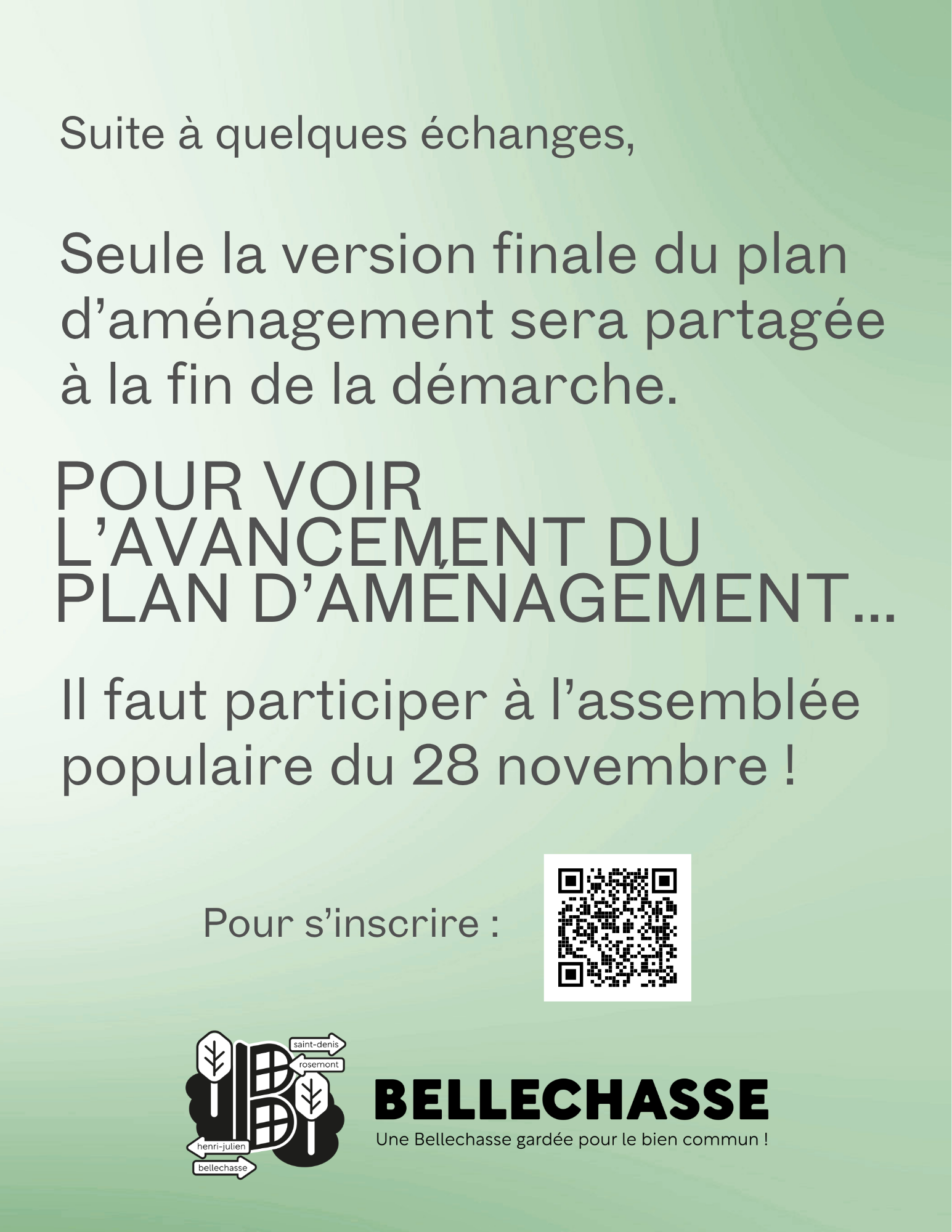 Pour voir le plan d’aménagement de la communauté !